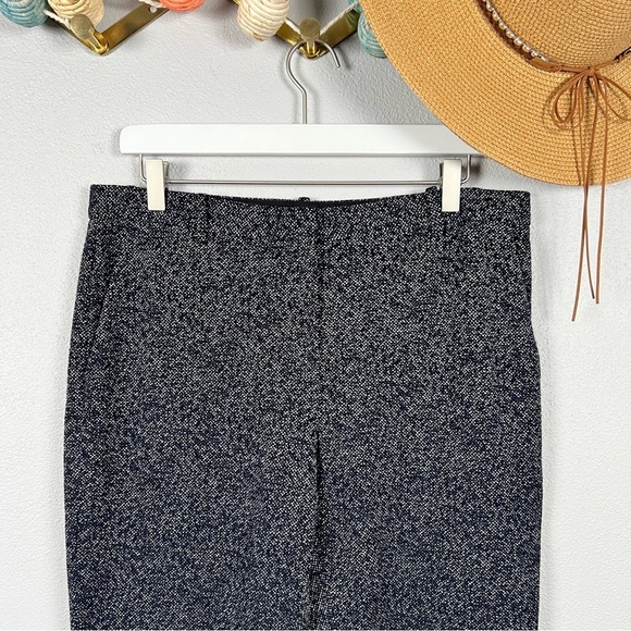 Theory Core Wool Tailored Trouser In Speckled Knit Tapered Ankle Pants - Picture 3 of 8